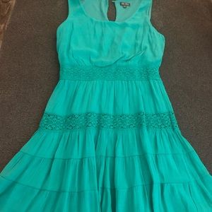 Kelly green sun dress